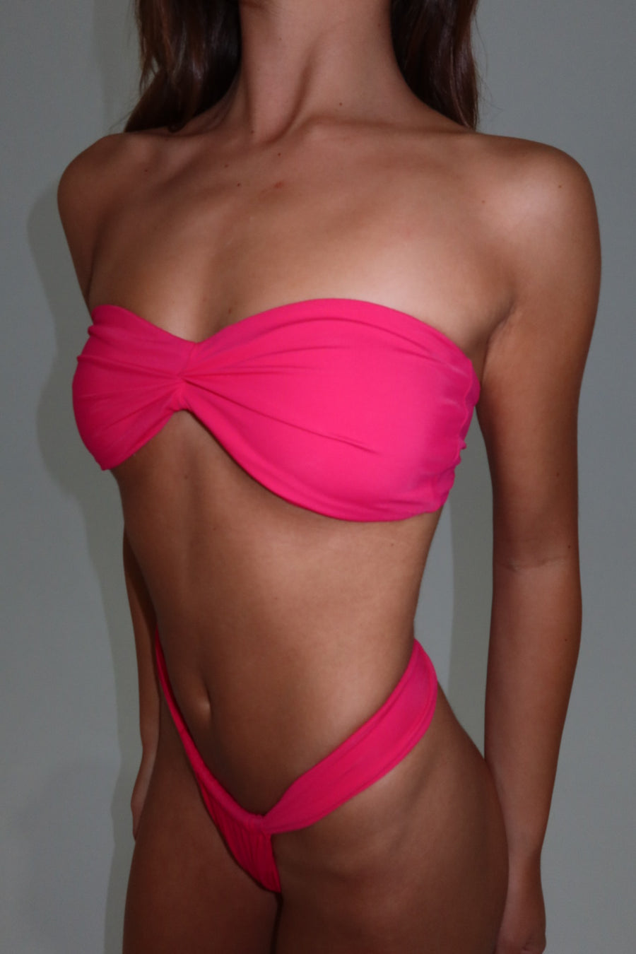 Dune Strapless Top - Rose