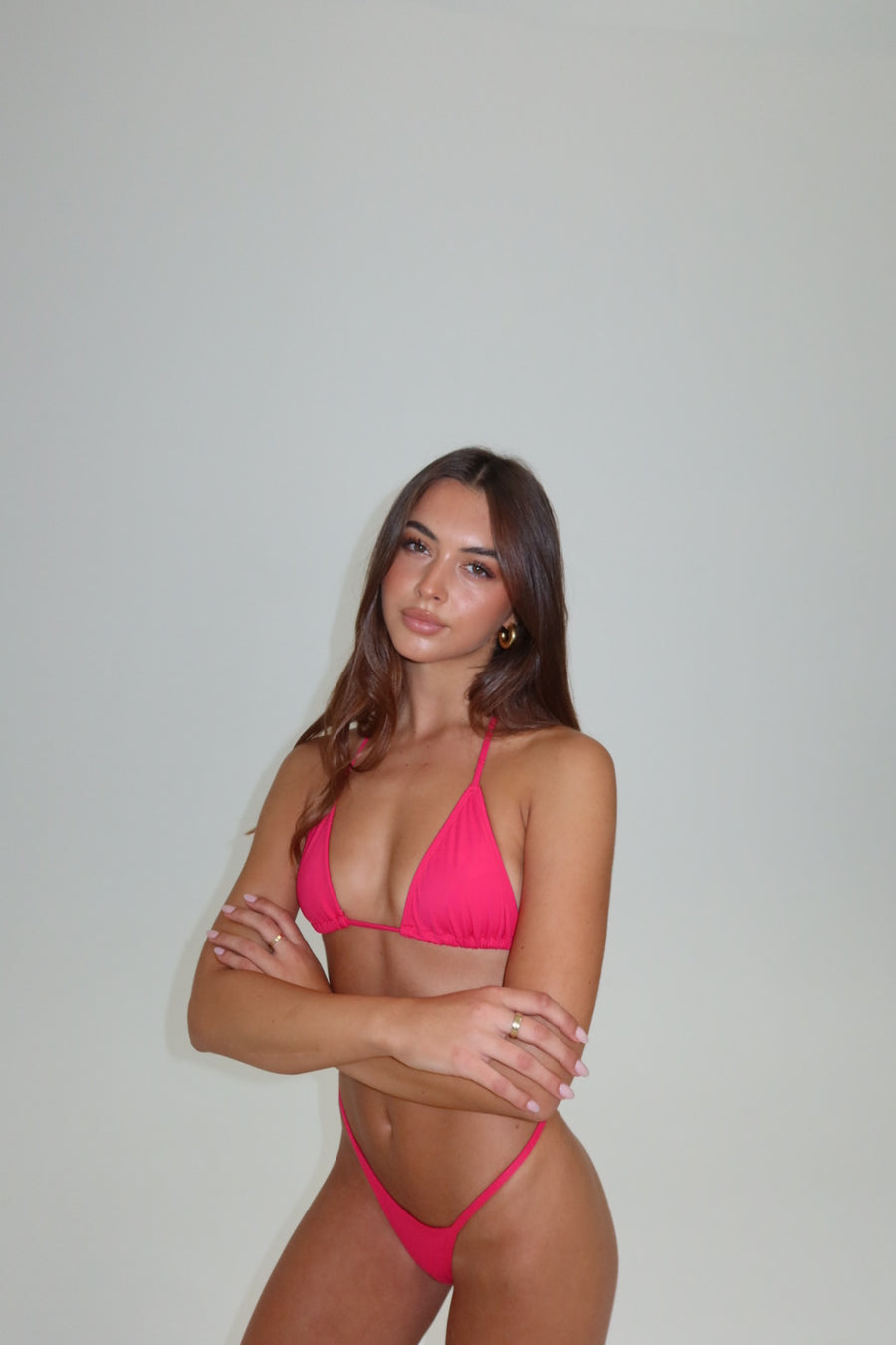 Cove Bikini Top -Rose